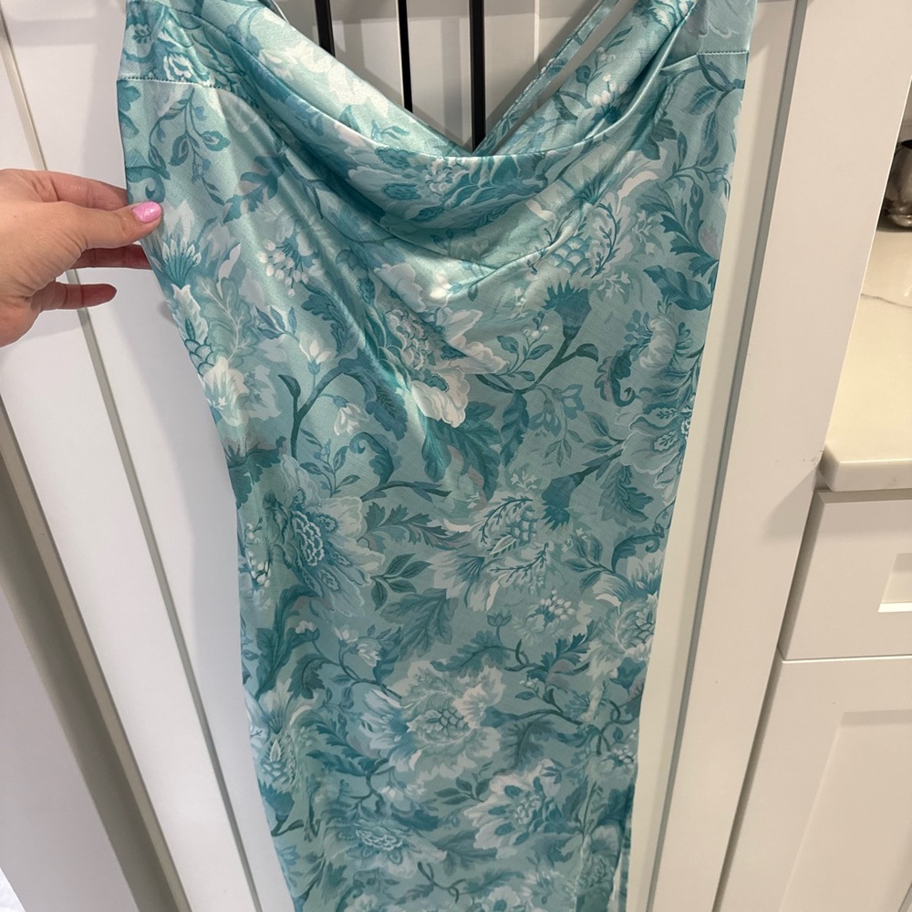 Floral Blue Dress